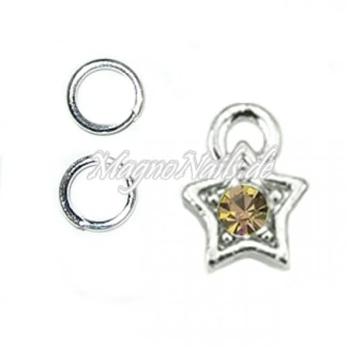 Nail Piercing Stern Nageldesign Nägel Schmuck Nails 