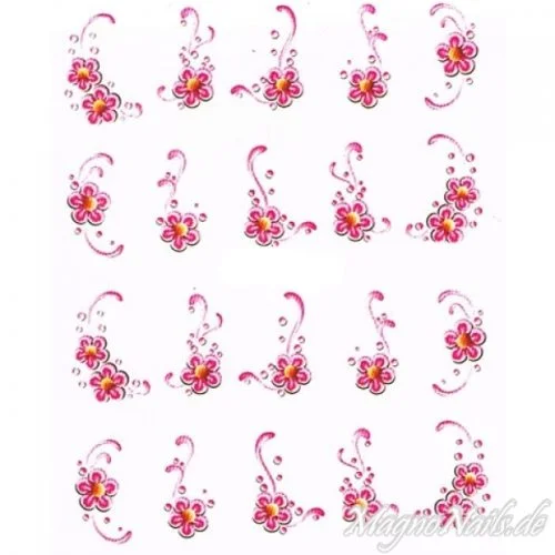 2D Nail Art One Stoke Sticker