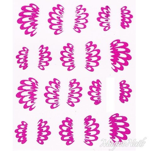 2D Nail Art One Stoke Sticker