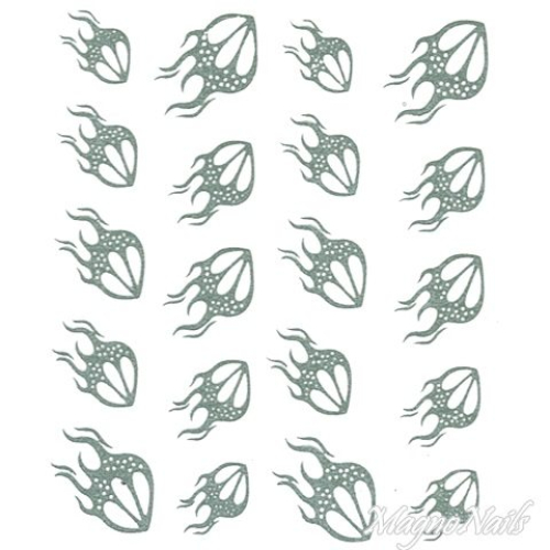 2D Nail Art One Stoke Sticker