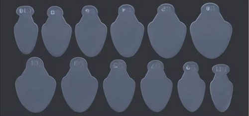 Silikon Einlegeschablone für Dual Tips Nageldesign Nägel Nails Nagelstudio Einleger