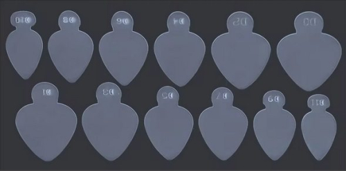 Silikon Einlegeschablone für Dual Tips Nageldesign Nägel Nails Nagelstudio Einleger