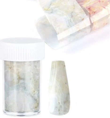 Nail Art Transfer Folie 1m - Nail Foil - Jade Nagelfolie Nageldesign Folie Tranferfolie Nailart