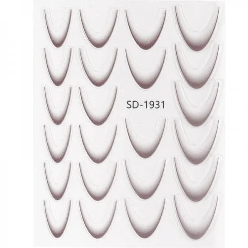 2D French Line - Ombré French Sticker braun SD-1931