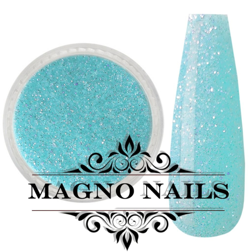 Preview: Nail Art Multi Glitter - hellblau fein