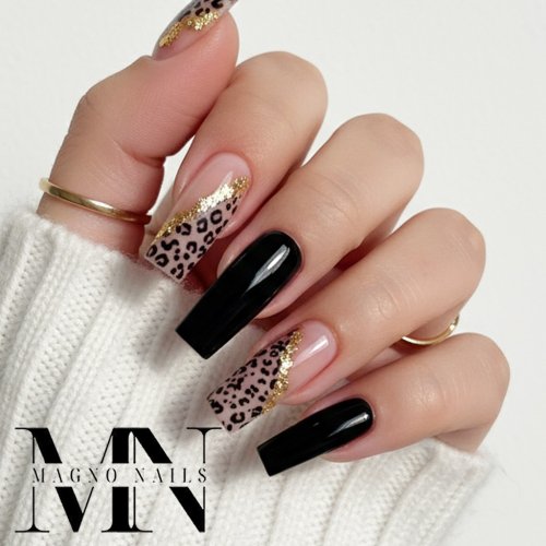 Preview: Hell Nude Make Up Gel - Nägel Luxus Leo Nägel Leopard