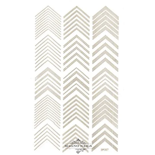 3D Metallic Nail Sticker - silber Seblstklebende Aufkleber Nagelsticker Nagelaufkleber french