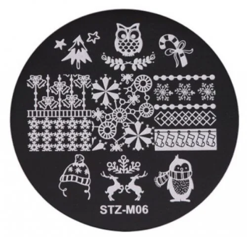 Nail Art Stamping Schablone - STZ-N02- STZ-N02