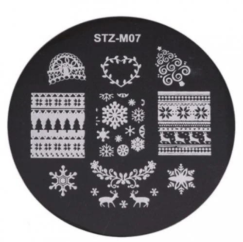 Nail Art Stamping Schablone - STZ-N02- STZ-N02