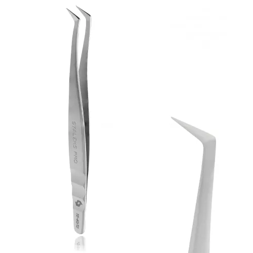 Staleks - Gebogene Pinzette Mega Volume "Boot" EXPERT 40 |12