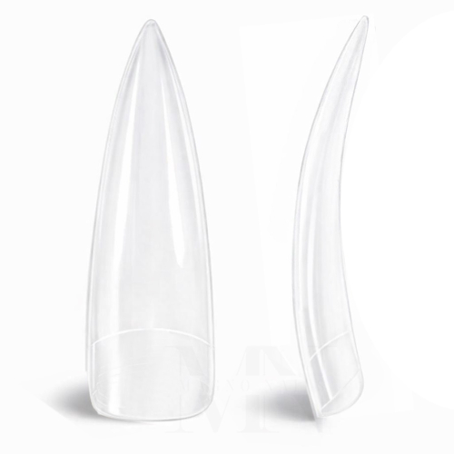 Profi Tips- Stiletto klar C-Ciurve natürlich