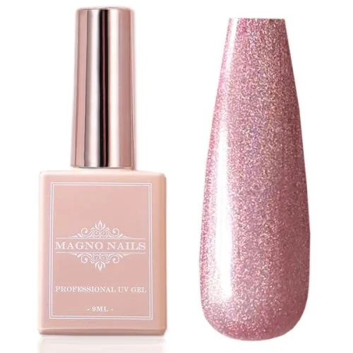 UV Gel - 6056 - Glitter Gel Lack - Rosy Romance