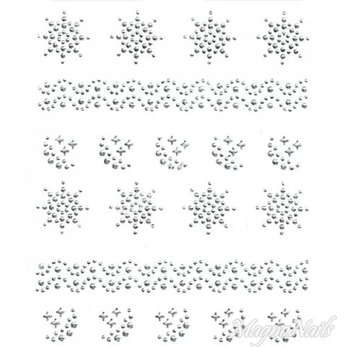 Crystal Nail Sticker - Bindis - crystal Strasssteine Strass Aufkleber selbstklebende Nailart Nail art