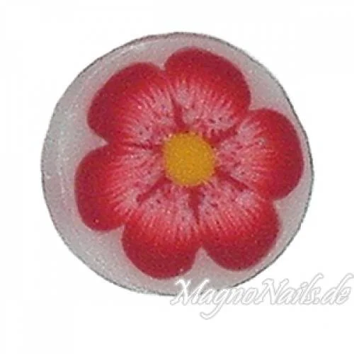 Fimo Stange - Blume weinrot