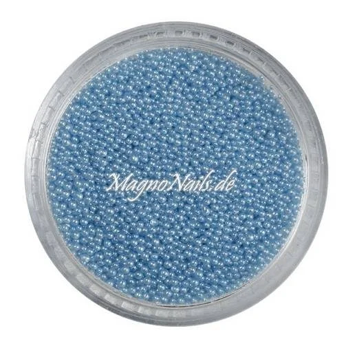 Nail Art Glasperlen - Glas Beads - hellblau Nägel Nail art Nailart Nageldesign Nagel