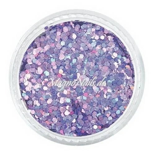 Nail Art Pailetten flieder hologramm 1mm Nägel Nails Nailart Nageldesign Nagel GlitzerPailetten
