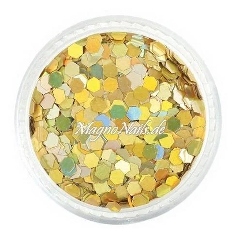 Nail Art Pailetten gold 3mm Nägel Nails Nailart Nageldesign Nagel GlitzerPailetten