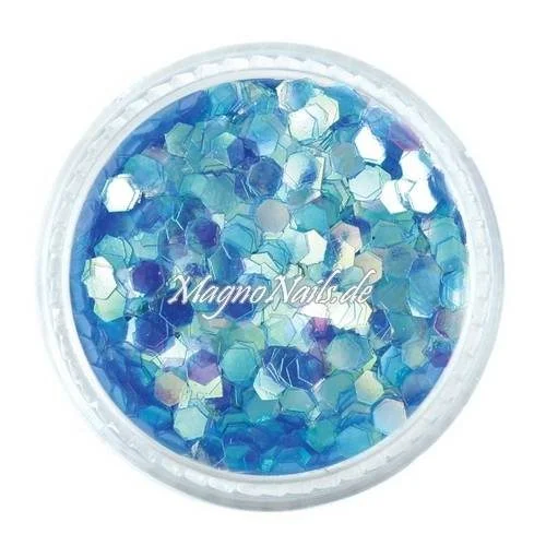 Nail Art Pailetten hellblau 3mm Nägel Nails Nailart Nageldesign Nagel GlitzerPailetten