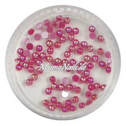 Nail Art Einlegemotive - Halbperlen weinrot AB Nägel Nails Nailart Nageldesign Nagel Glitzersteine