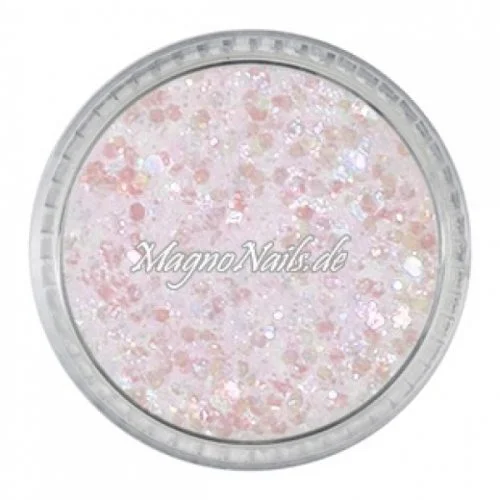 Nail Art Mix Glitterpuder weiß-rosa Nägel Nails Nailart Nageldesign Nagel Glitzer Pailetten
