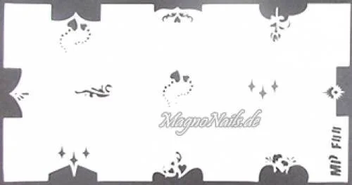 Nageldesign Nailart Nail Art Airbrush Schablone viele Designs