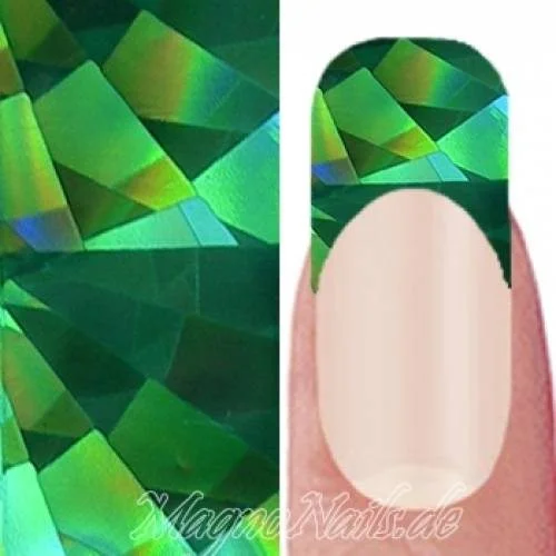 Nail Art Transfer Folie 1,5m - Nail Foil - Green Crush Nagelfolie Nageldesign Folie Tranferfolie Nailart