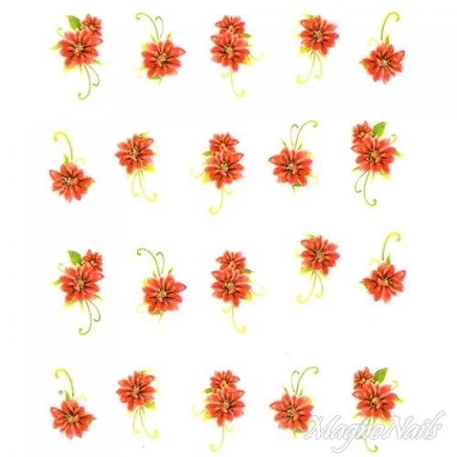 2D Nail Art One Stoke Sticker