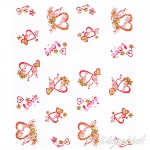 2D Nail Art One Stoke Sticker