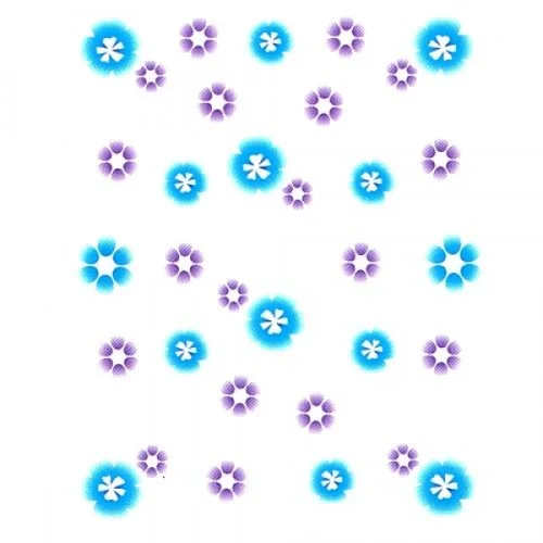 2D Nail Art One Stoke Sticker