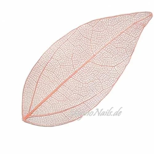 Einlegemotive - Nail Art Skelettblätter orange Nailart Nails Nägel Schmuck Einleger Nageldesign