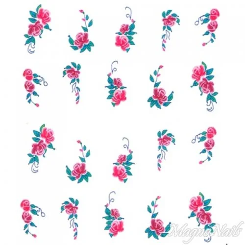 2D Nail Art One Stoke Sticker