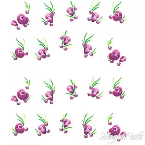 2D Nail Art One Stoke Sticker