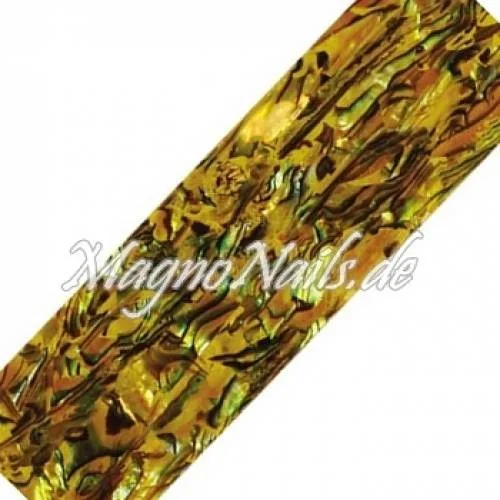 Mother of Pearl - Designer Perlmutt Streifen gelb Nail Nagelstudio Nägel Nailart Nail art