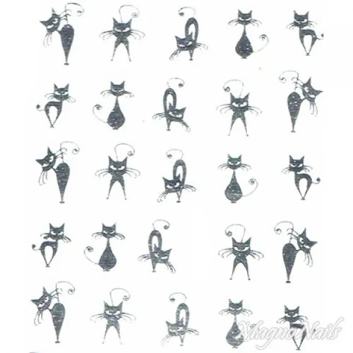 2D Nail Art One Stoke Sticker