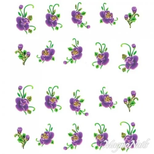 2D Nail Art One Stoke Sticker