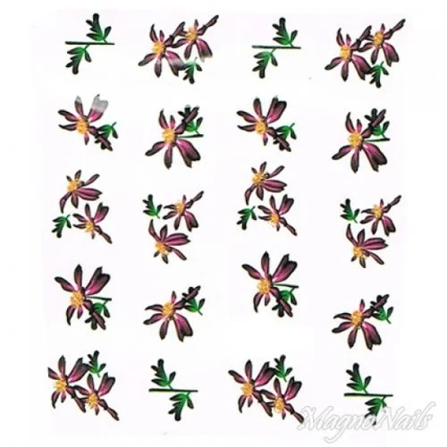 2D Nail Art One Stoke Sticker