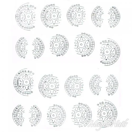 2D Nail Art One Stoke Sticker