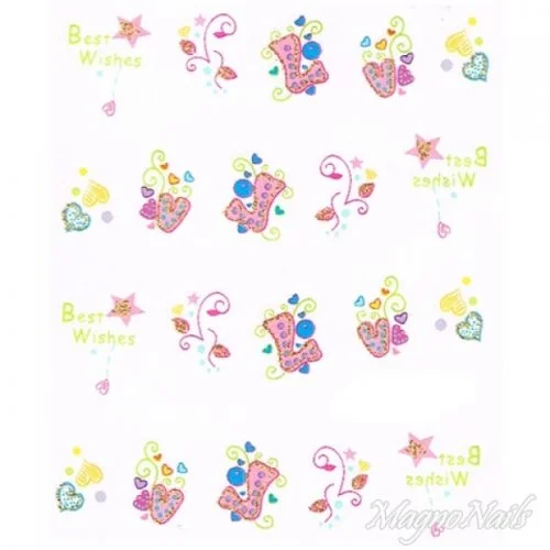 2D Nail Art One Stoke Sticker