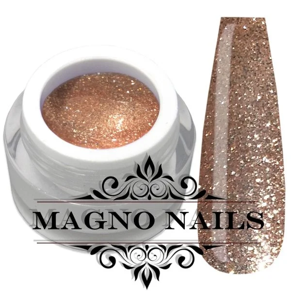 Braun Glitzer Glitter UV Gel Herbst