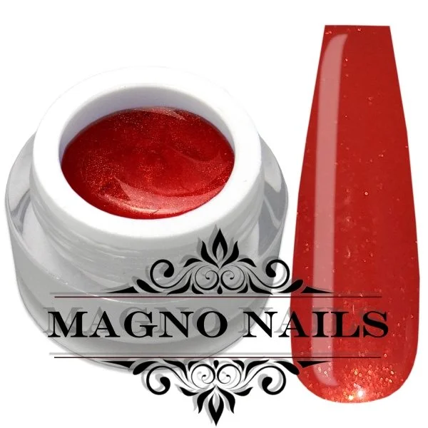 Rot Feuerrot Perl Perl Glitzer Glitter Gel