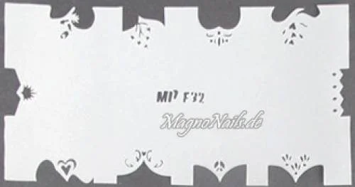 Nageldesign Nailart Nail Art Airbrush Schablone viele Designs