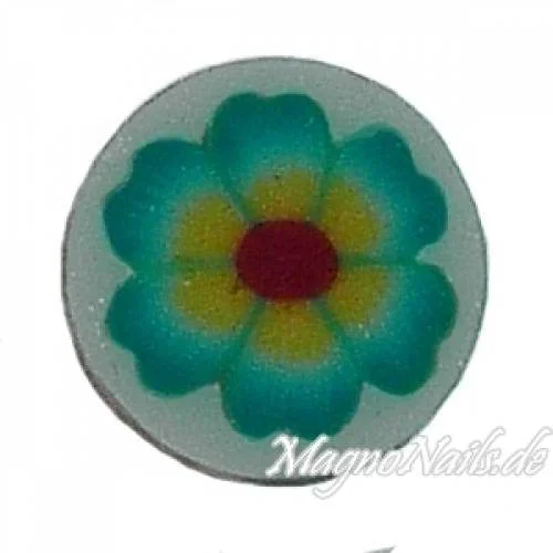 Fimo Stange - Blume türkis