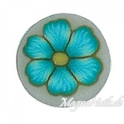 Fimo Stange - Blume türkis