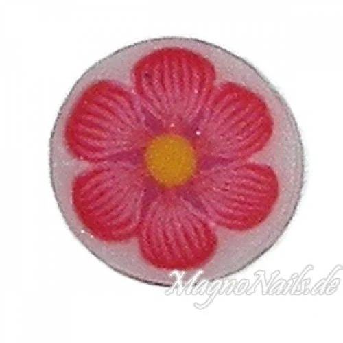 Fimo Stange - Blume rot