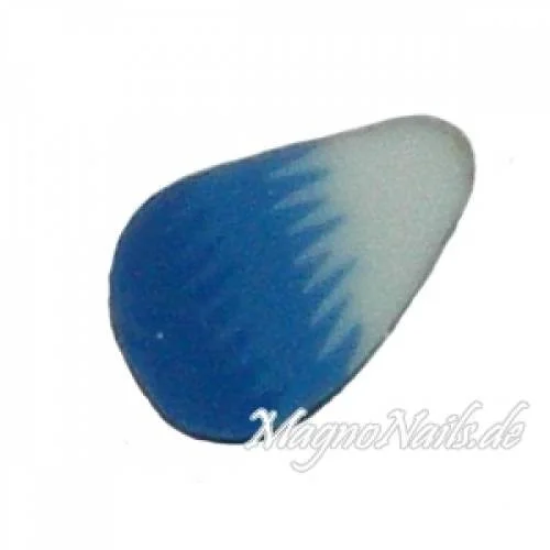 Fimo Stange - Blüte blau