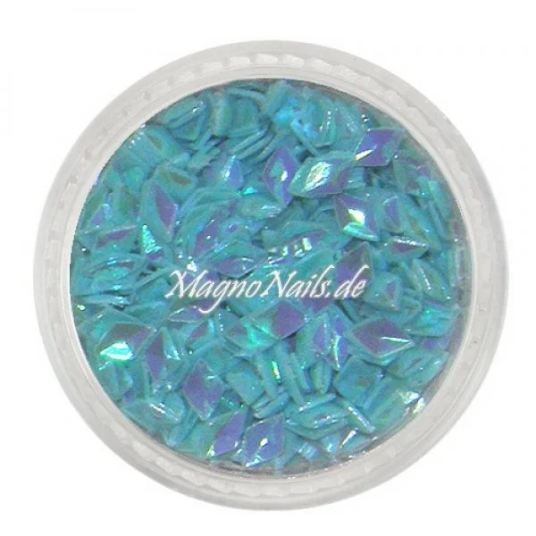 3D Einlegemotive - Diamond Shapes - hellblau Nail Art Nailart Schmuck