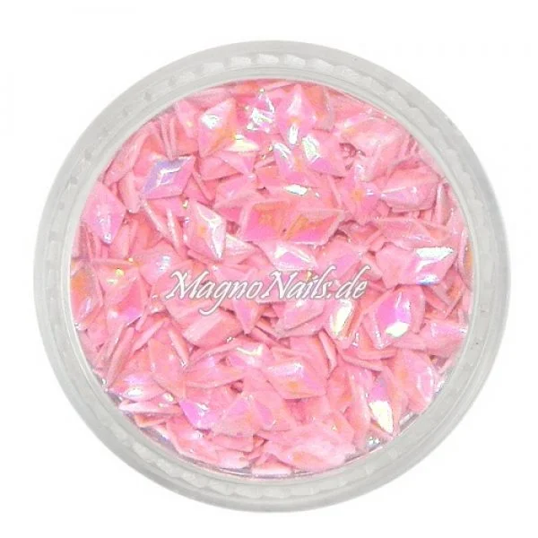3D Einlegemotive - Diamond Shapes - rosa Nail Art Nailart Schmuck