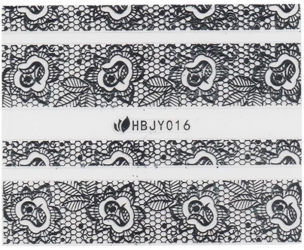3D Lace Metallic Sticker - silber Ornamente Seblstklebende Aufkleber Nagelsticker Nagelaufkleber