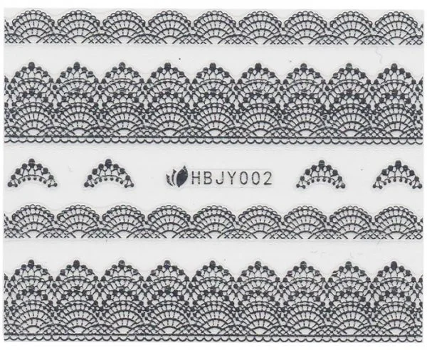 3D Lace Metallic Sticker - silber Ornamente Seblstklebende Aufkleber Nagelsticker Nagelaufkleber