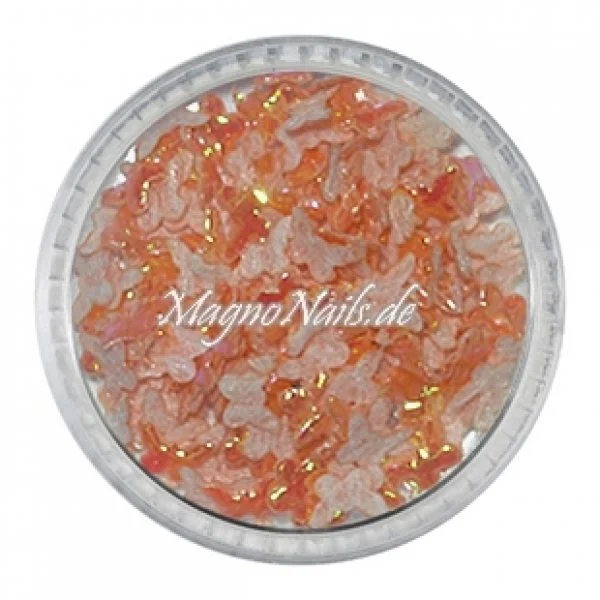 3D Einlegemotive - Shapes - Schmetterlinge orange 5 mm
